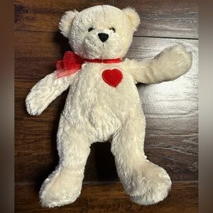 Vintage Hallmark Collectible Teddy Bear with Red Heart Rare